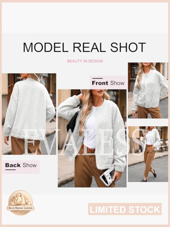 Lightweight Jacquard Bomber Jacket Loose Fit Casual Chic Spring Outerwear - Picture 6 of 7